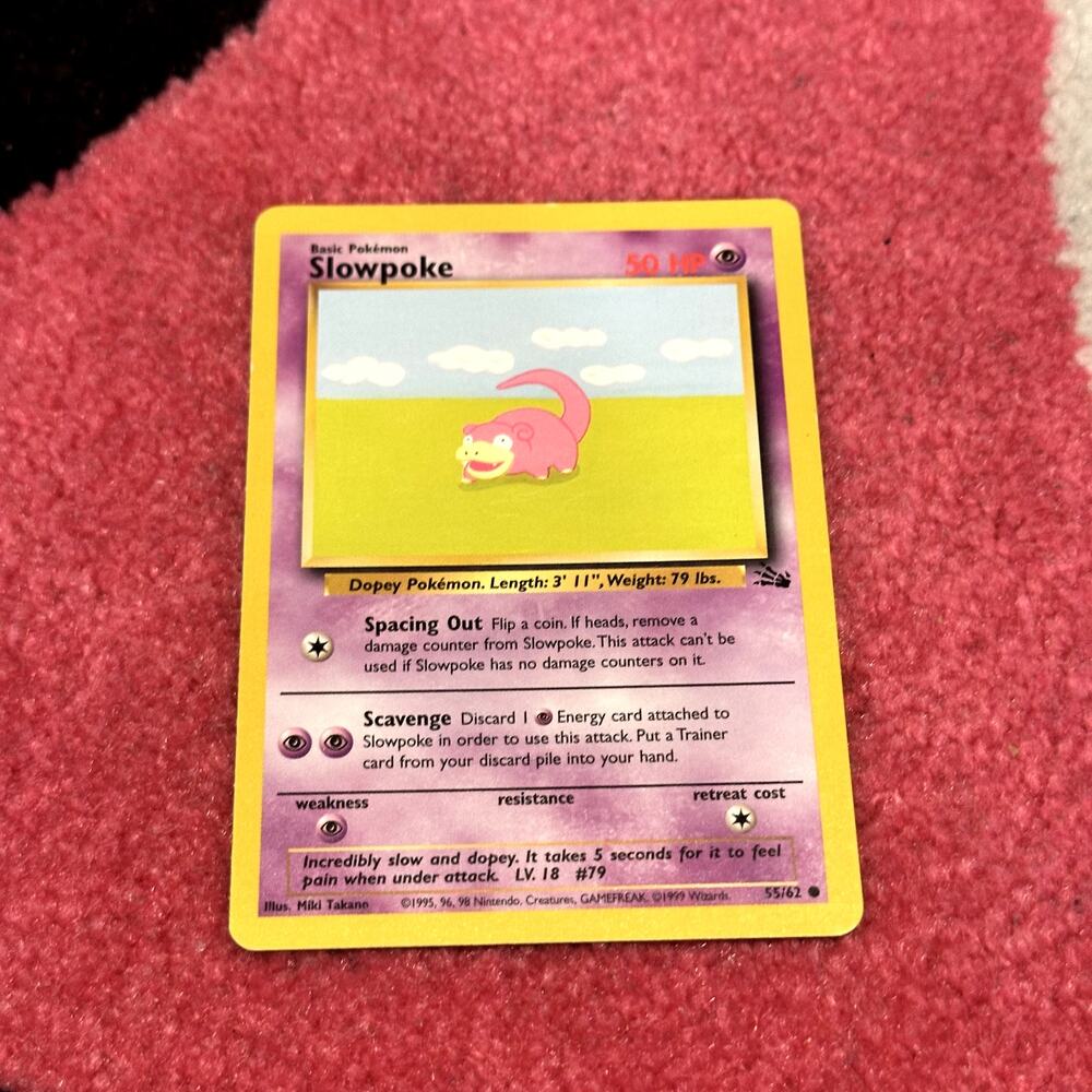 Slowpoke #55 – Pokémon Fossil – As Pictured